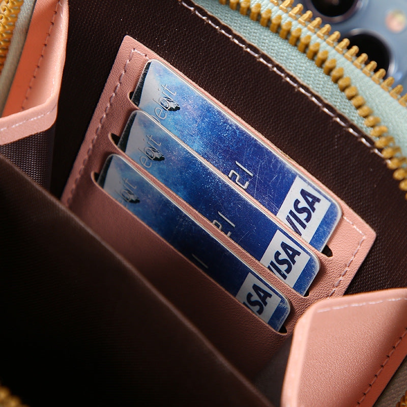 Damen Touchscreen Umhängetasche - Kompakte Handy Messenger Bag
