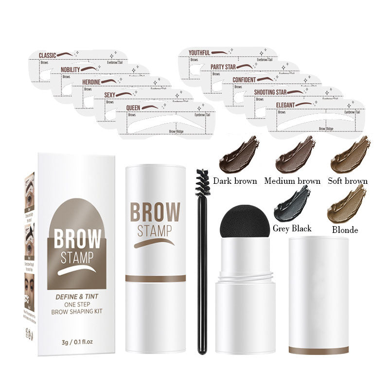 Augenbrauen Schablonen Set mit Stempel für perfekte Brauen