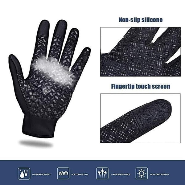 Wasserdichte Winterhandschuhe mit Touchscreen - Thermohandschuhe