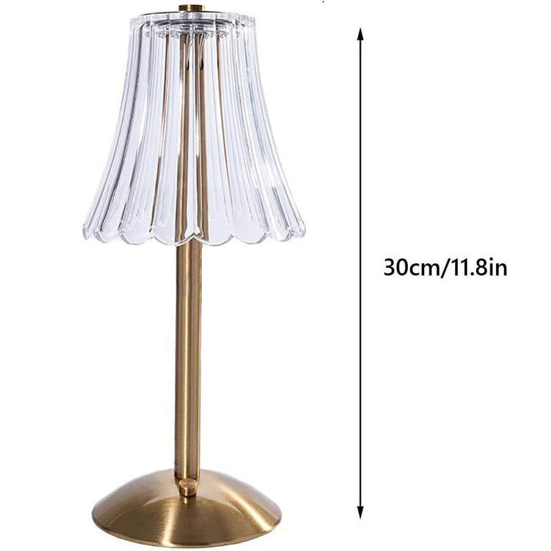Kabellose Tischlampe mit Touch-Dimmer und Akku im Retro-Design