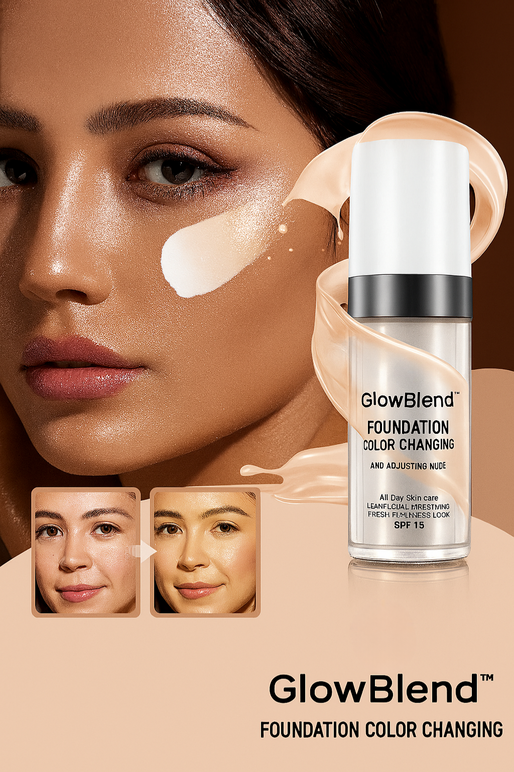 Foundation mit Farbangleichung für natürlichen Teint