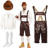 Herren Lederhosen-Set im bayerischen Trachtenstil für Oktoberfest