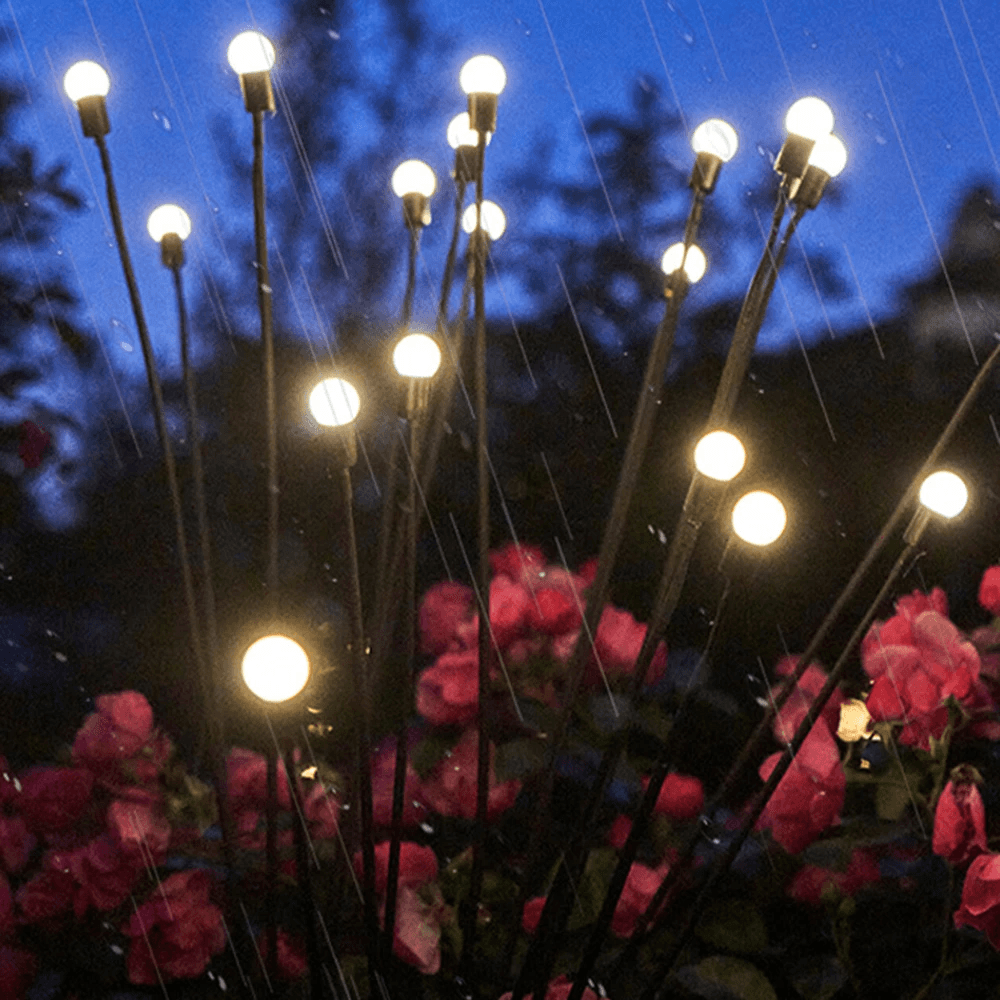 Solare LED Gartenleuchten – Glühwürmchen Lichteffekt für Außenbereiche