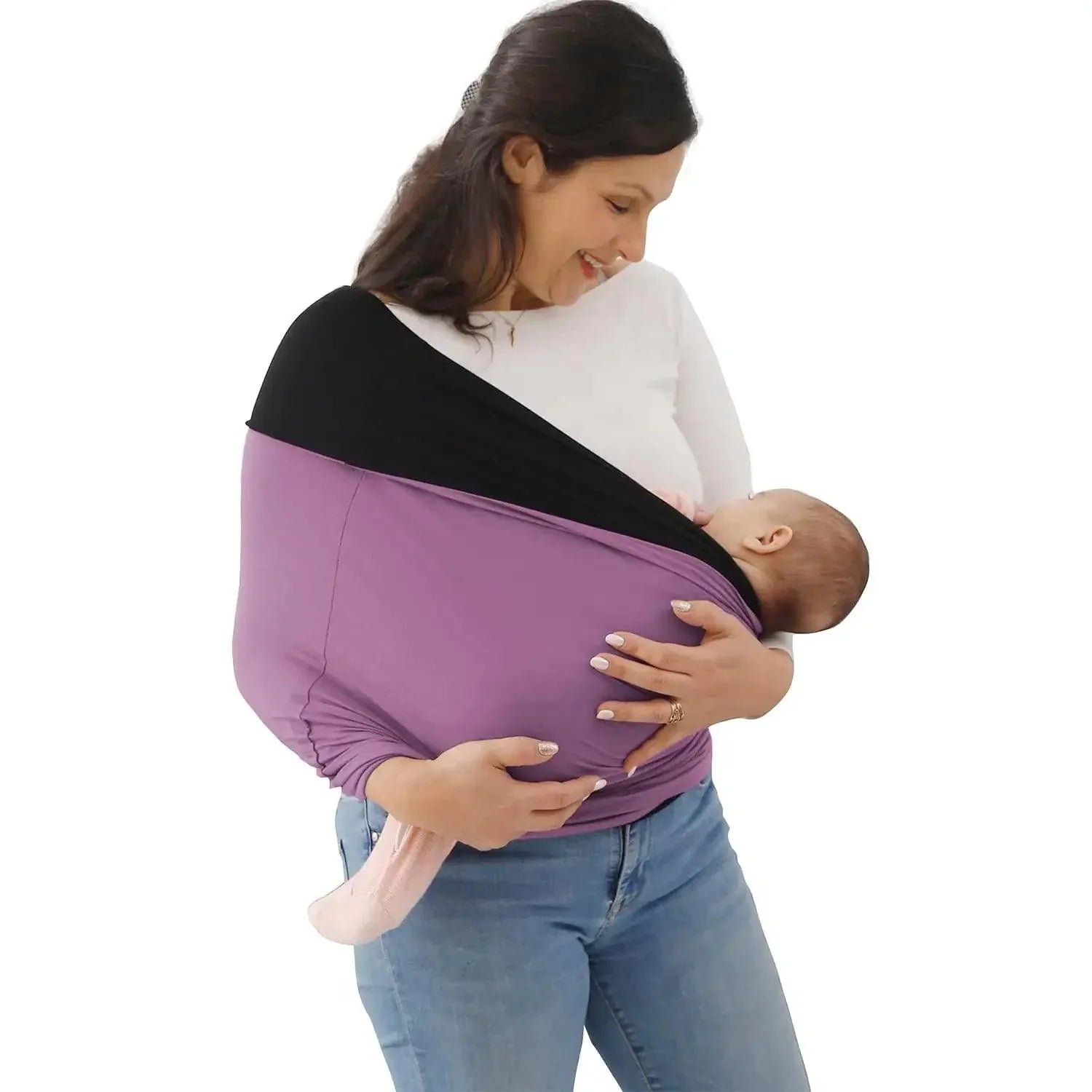 Babytrage Bio-Baumwolle - Ergonomische Tragehilfe ohne Schnallen