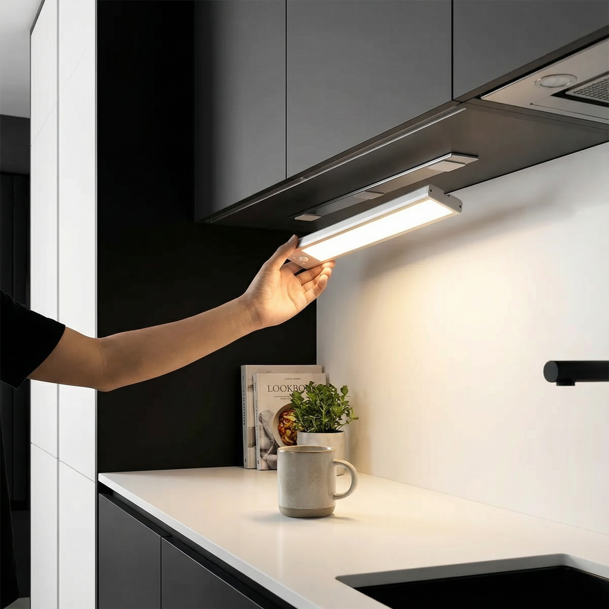 Kabellose LED-Unterbauleuchte mit Bewegungssensor