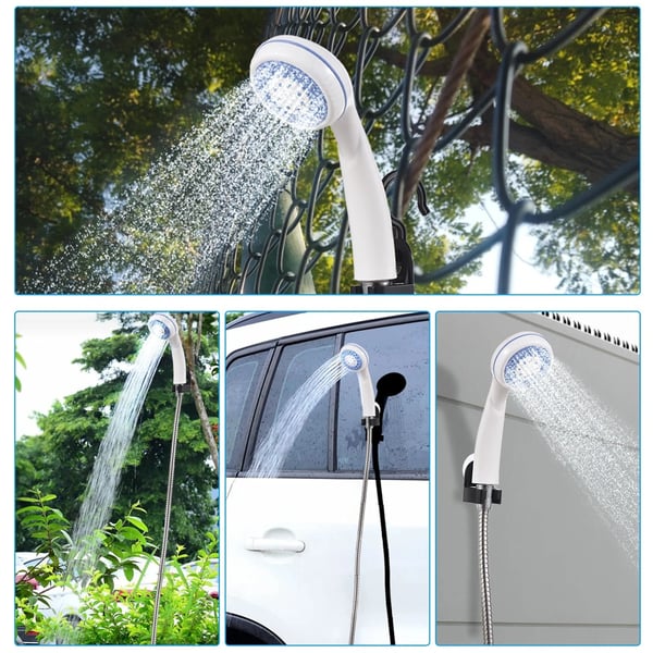 Tragbare Campingdusche mit Akku – Outdoor-Dusche für Camping & Festival