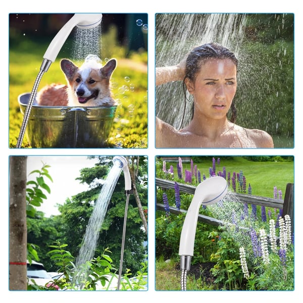 Tragbare Campingdusche mit Akku – Outdoor-Dusche für Camping & Festival