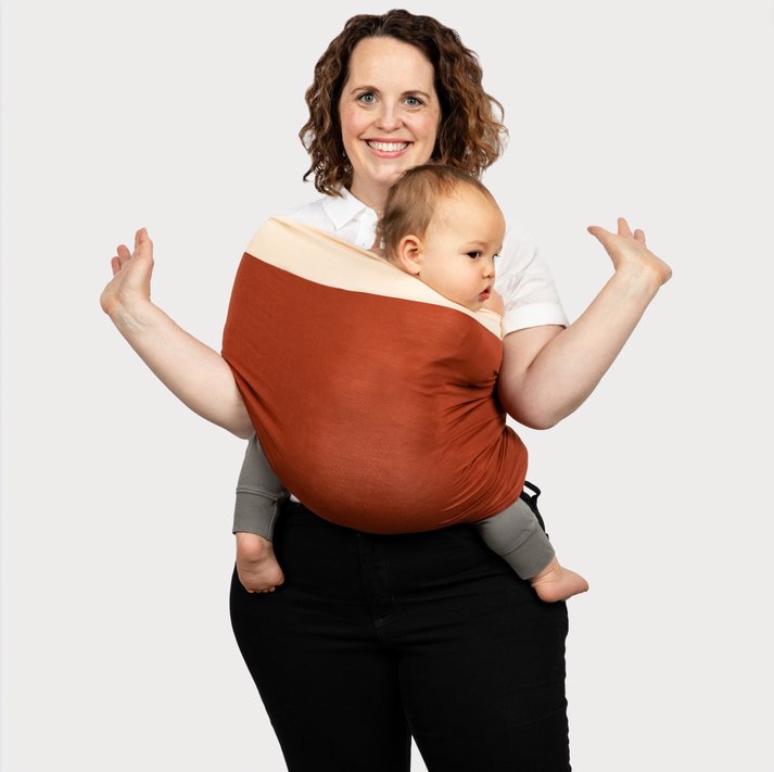 Babytrage Ergonomisch - Weiche Tragehilfe für Neugeborene und Kleinkinder