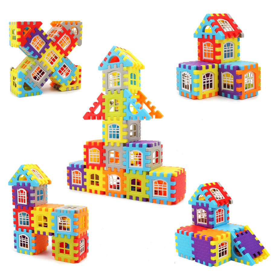 Montessori Bausteine Set - Kreatives Lernspielzeug für Kinder ab 3