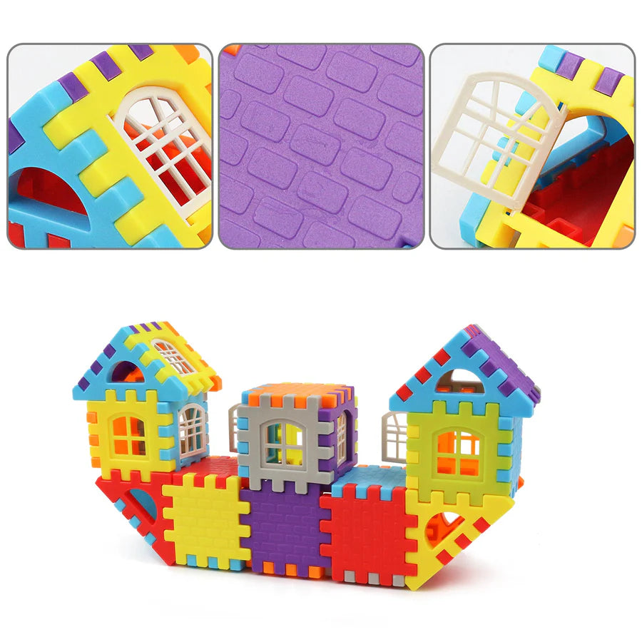 Montessori Bausteine Set - Kreatives Lernspielzeug für Kinder ab 3