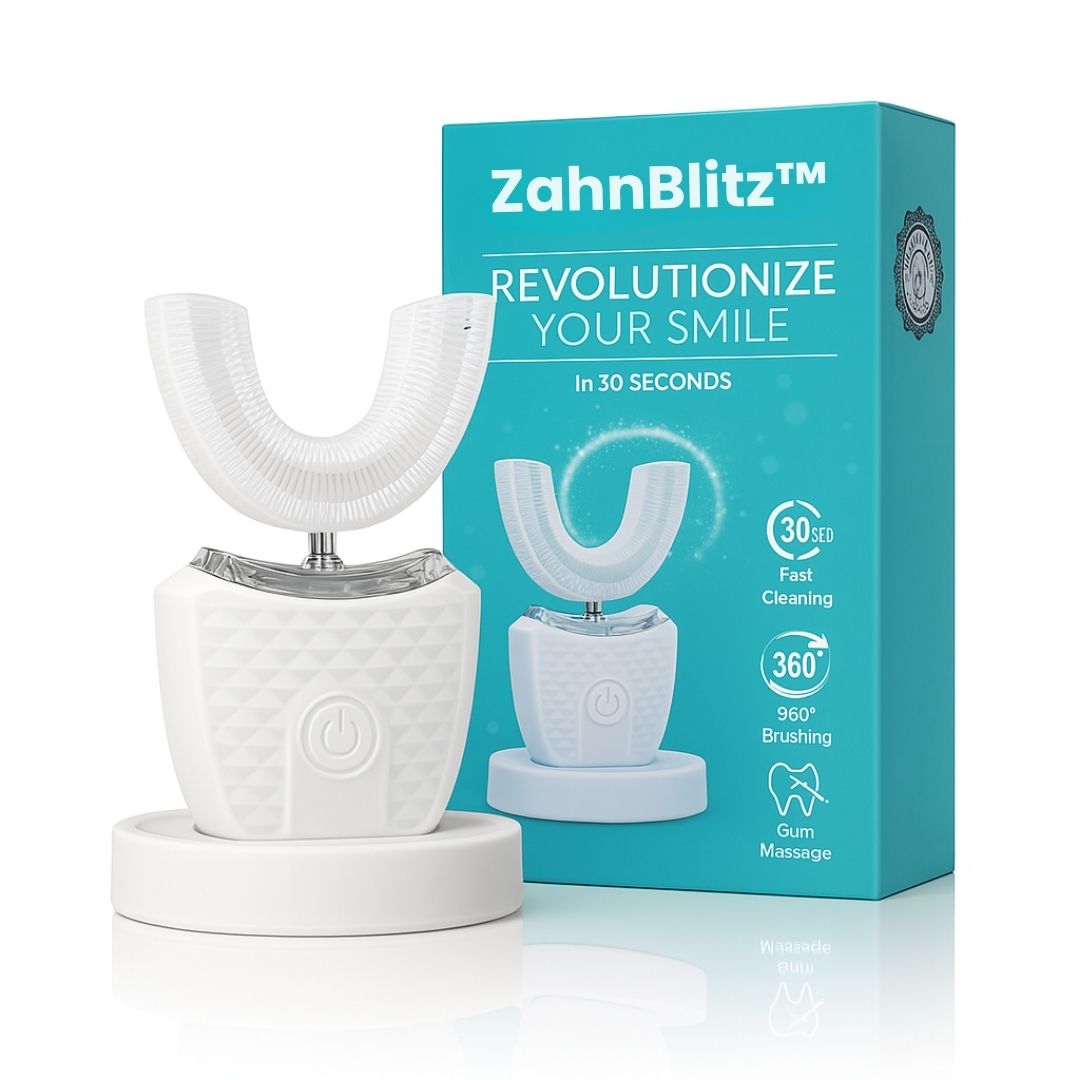 360° Silikon Zahnbürste mit UV-Licht - Automatisch & Wiederaufladbar