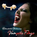 Klappbare Vampirzähne für Halloween – Ausklappbar mit Zungenhebel (2er-Set)